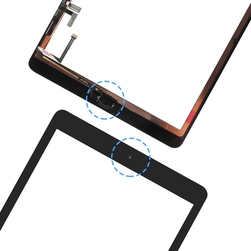 ARSSLY A1822 A1823 Screen Replacement, for iPad 2017 5th Generation Touch Screen 9.7 inch Digiziter Touchscreen Glass Panel with Home Button & Repair Tools (Not LCD) - Image 5